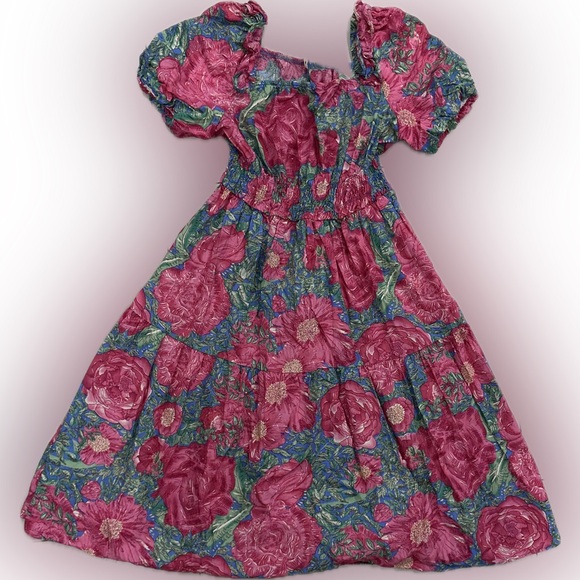 KorMei XL Puff Sleeve Floral Dress 🩷👗 - Picture 2 of 4